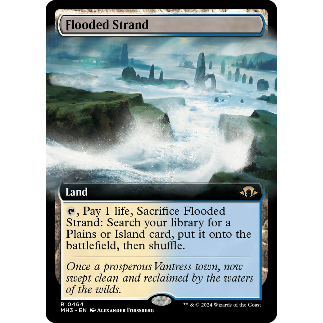 Flooded Strand (MH3-464) - Modern Horizons 3: (Extended Art) Foil