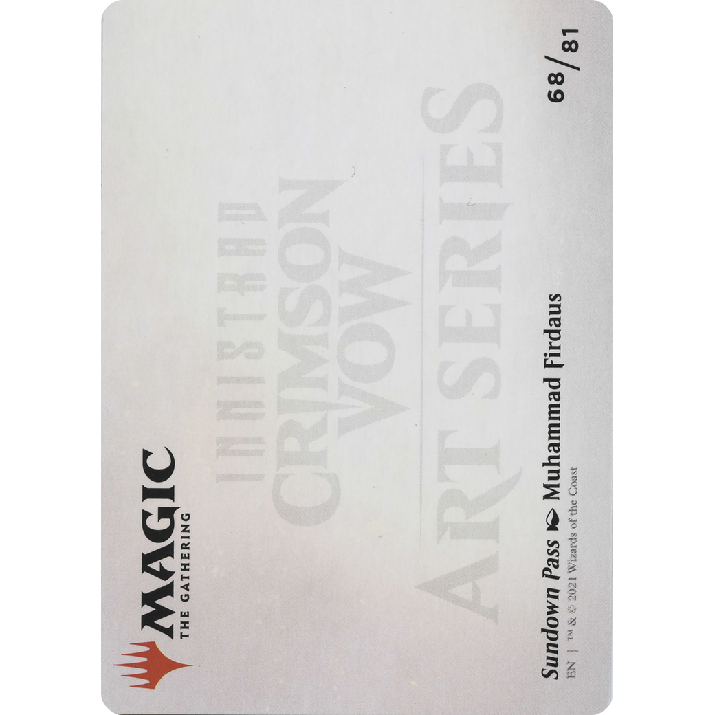 Sundown Pass // Sundown Pass (AVOW-068) - Crimson Vow Art Series (Borderless) Foil