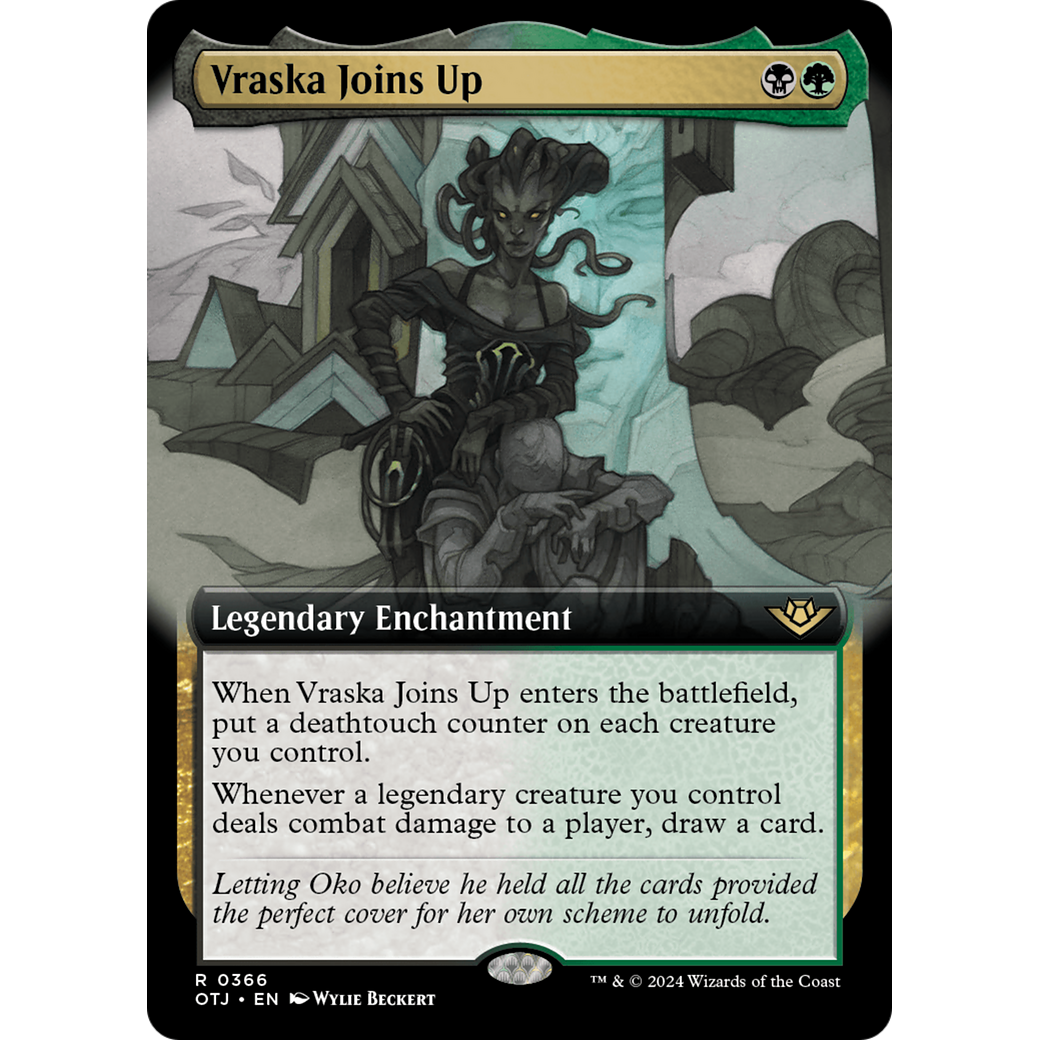 Vraska Joins Up (OTJ-366) - Outlaws of Thunder Junction: (Extended Art) Foil