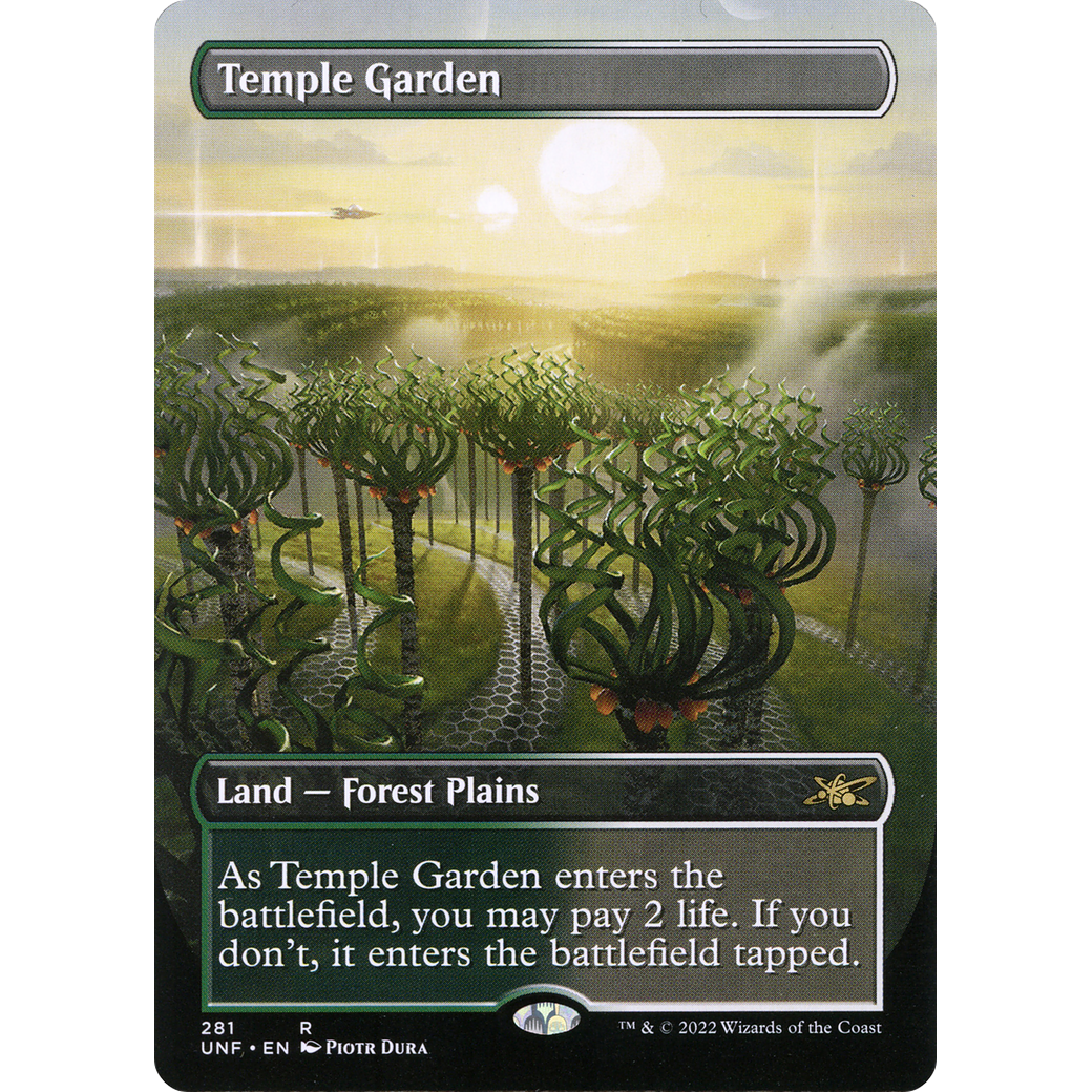 Temple Garden (Borderless) (UNF-281) - Unfinity (Borderless)