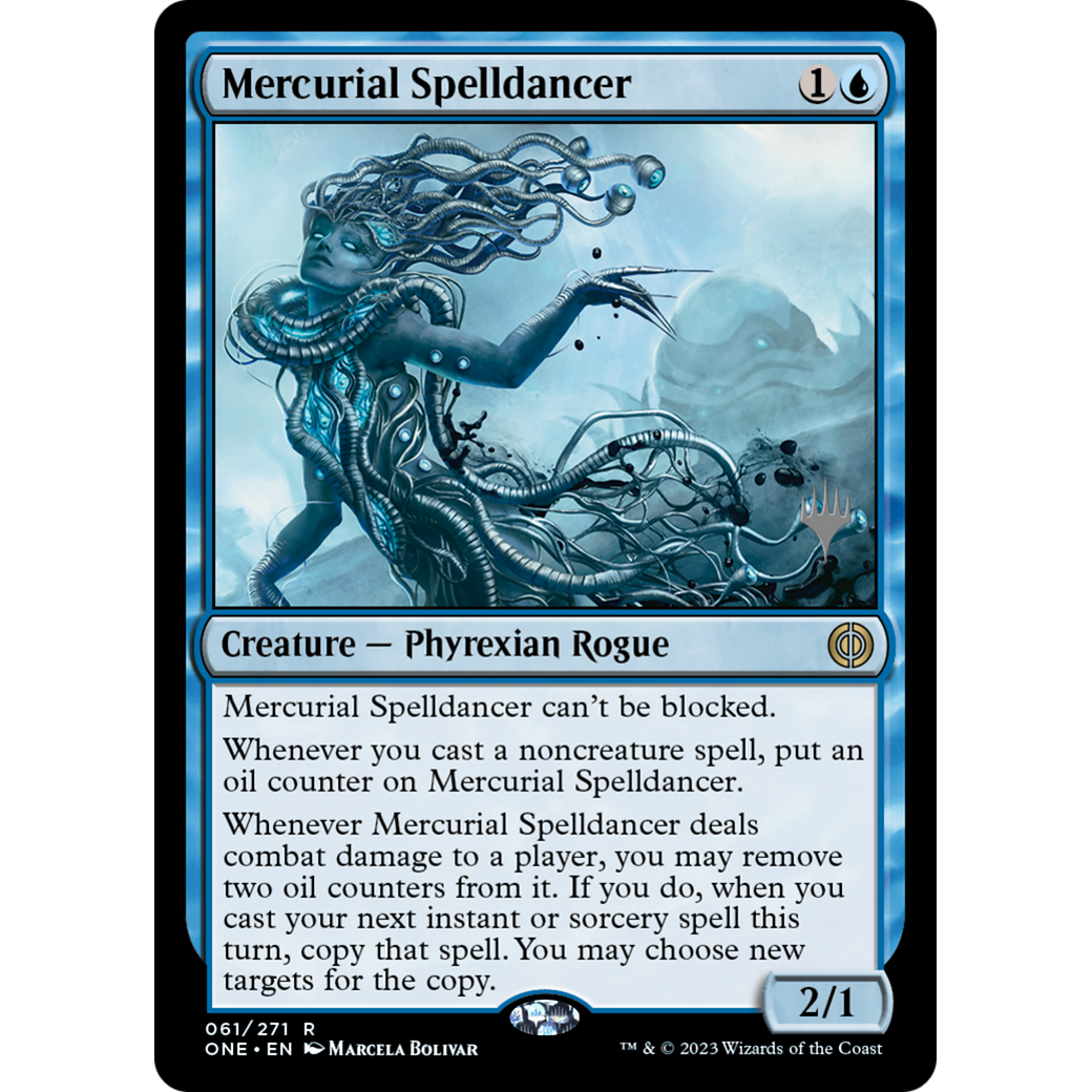 Mercurial Spelldancer (PPONE-61P) - Phyrexia: All Will Be One Promos Foil
