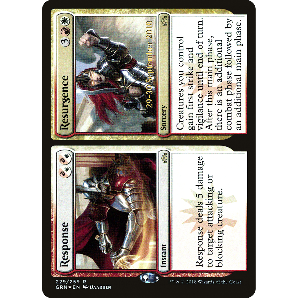 Response // Resurgence (PRE-229) - Guilds of Ravnica Promos Foil