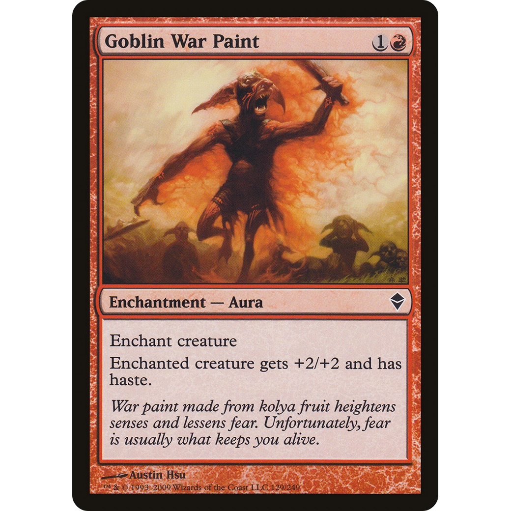 Goblin War Paint (ZEN-129) - Zendikar Foil
