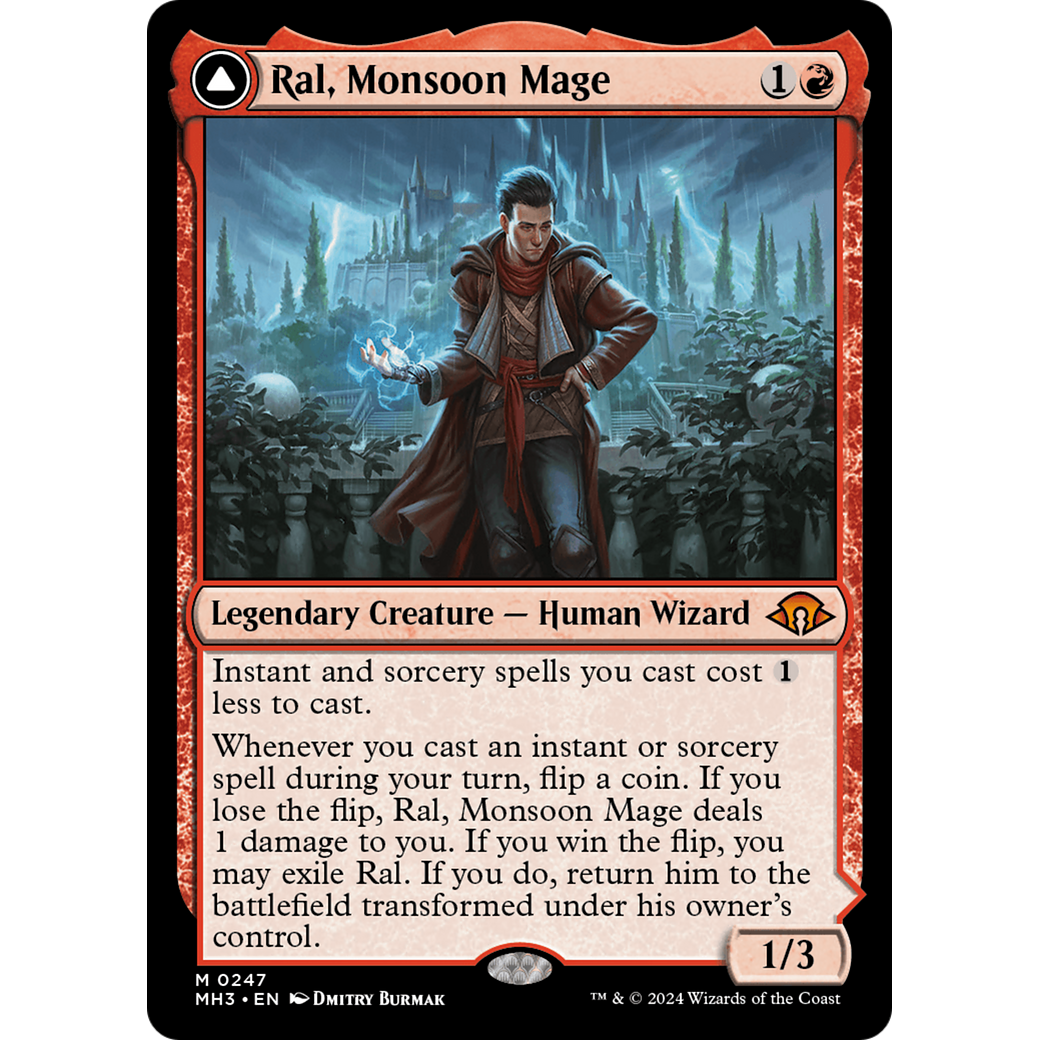 Ral, Monsoon Mage // Ral, Leyline Prodigy (MH3-247) - Modern Horizons 3