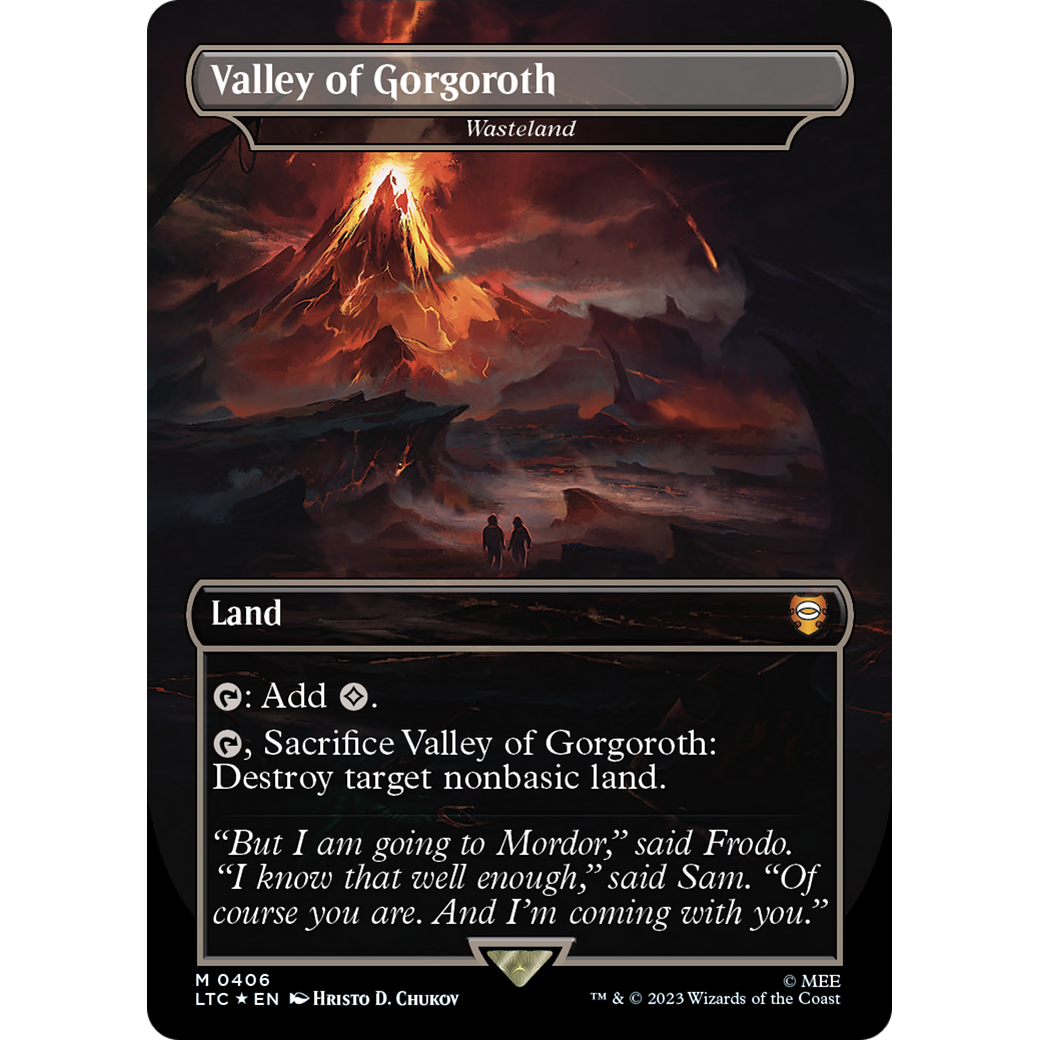 Wasteland (LTC-406) - Tales of Middle-earth Commander / Valley of Gorgoroth (Borderless) Foil