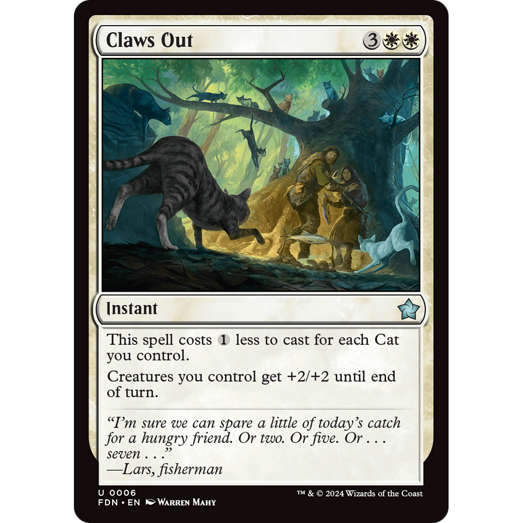 Claws Out (FDN-006) - Foundations Foil