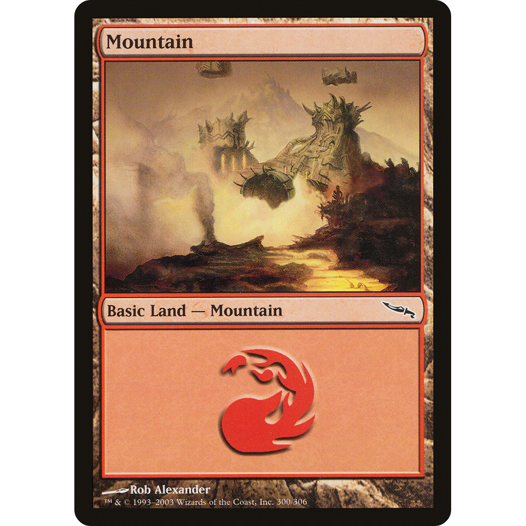 Mountain (300) (MRD-300) - Mirrodin Foil