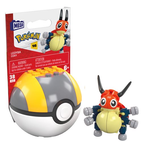 Pokemon: Series 16 Mega Construx Poke Ball - Ledyba