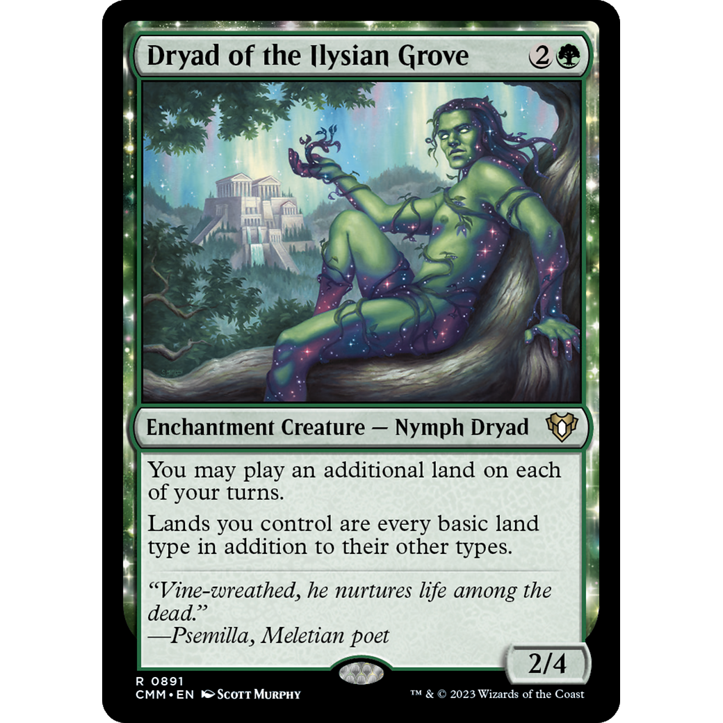 Dryad of the Ilysian Grove (CMM-891) - Commander Masters: (enchantment)