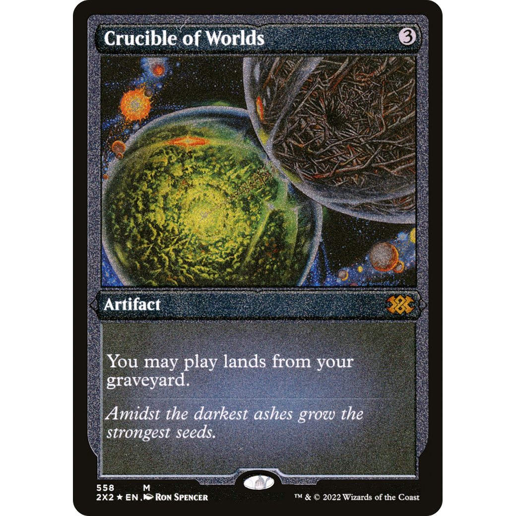 Crucible of Worlds (Foil Etched) (2X2-558) - Double Masters 2022 Foil