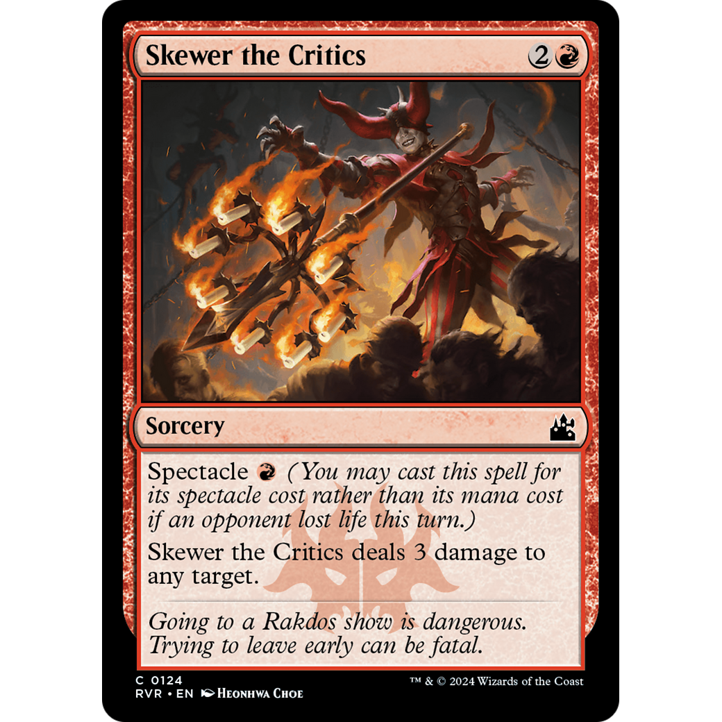 Skewer the Critics (RVR-124) - Ravnica Remastered