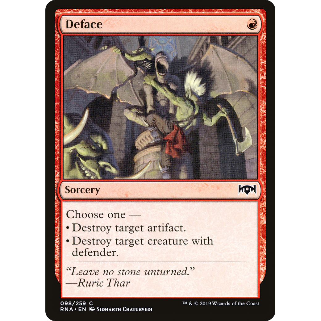 Deface (RNA-098) - Ravnica Allegiance