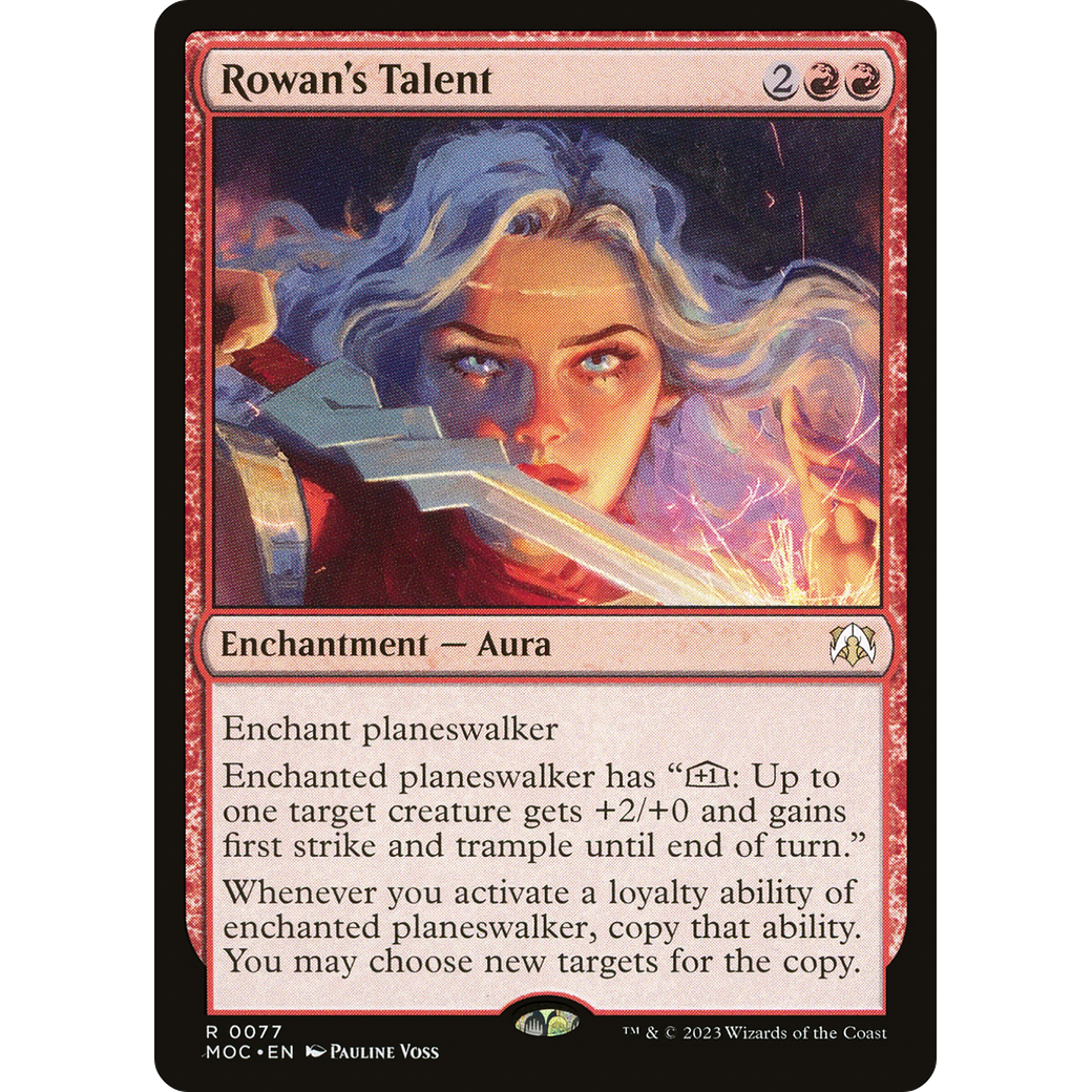 Rowan's Talent (MOC-077) - March of the Machine Commander Foil