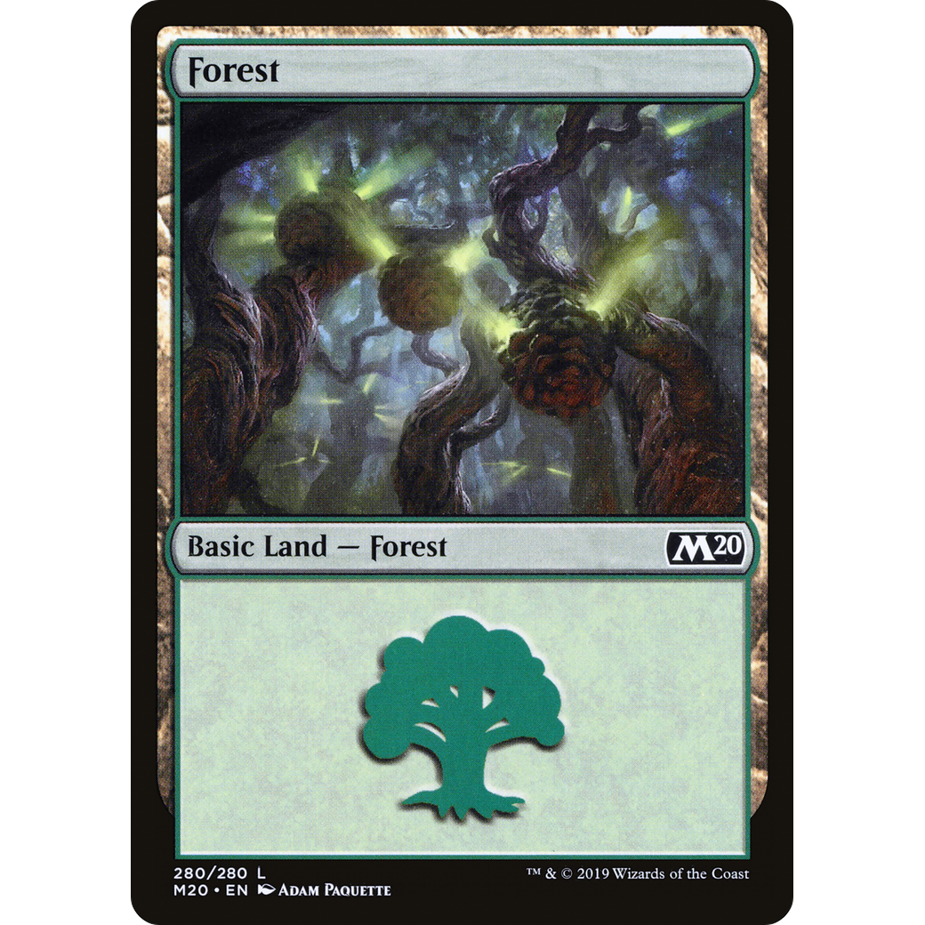 Forest (280) (M20-280) - Core Set 2020 Foil