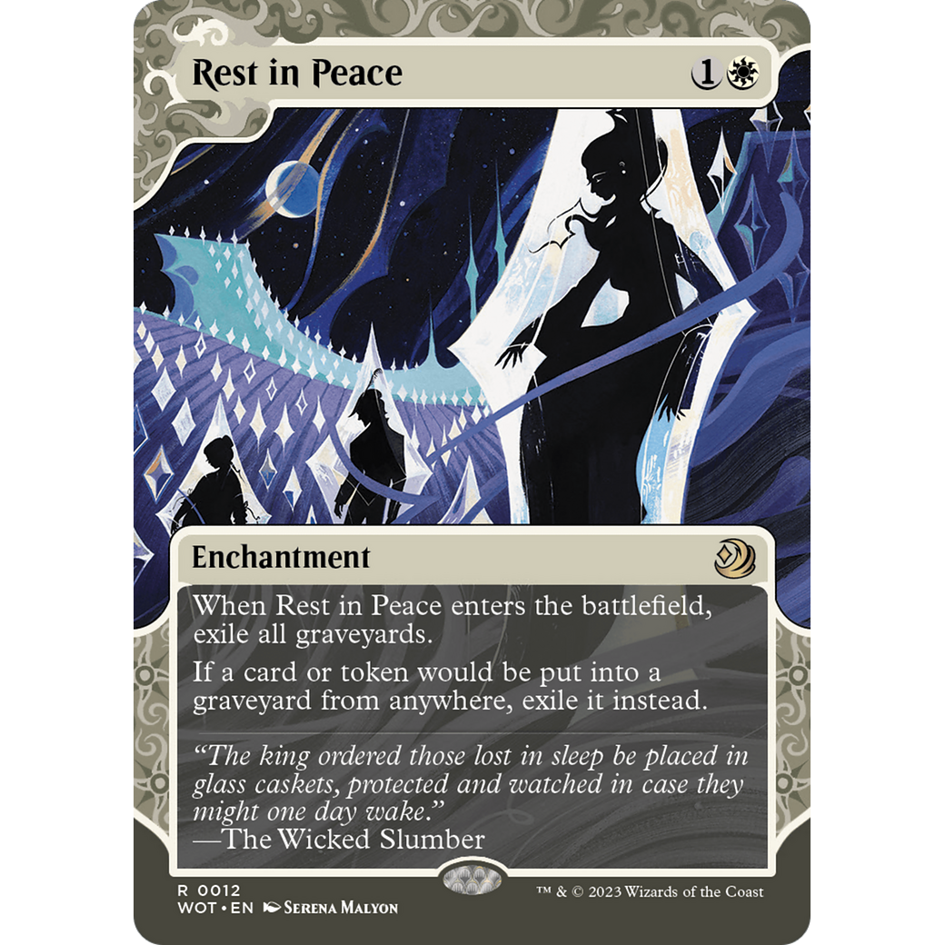 Rest in Peace (WOT-012) - Wilds of Eldraine: Enchanting Tales: (Showcase) (Borderless)