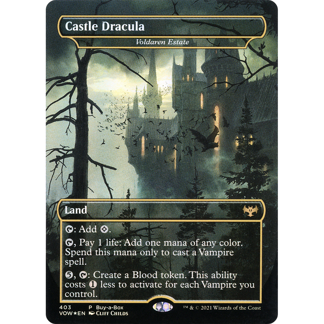 Castle Dracula - Voldaren Estate (BABP-403) - Innistrad: Crimson Vow / Castle Dracula (Borderless) Foil