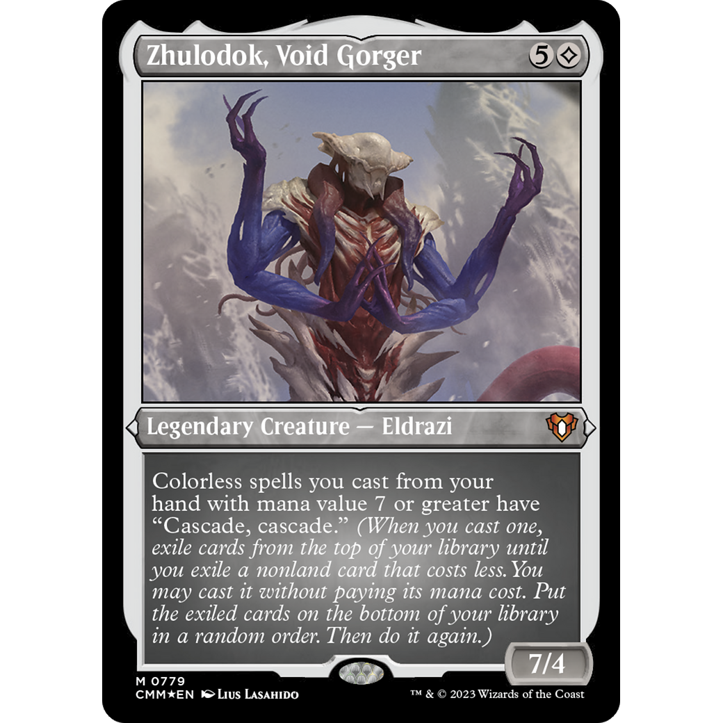 Zhulodok, Void Gorger (CMM-779) - Commander Masters Etched Foil