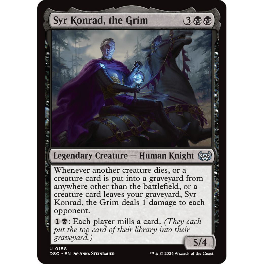 Syr Konrad, the Grim (DSC-158) - Duskmourn: House of Horror Commander