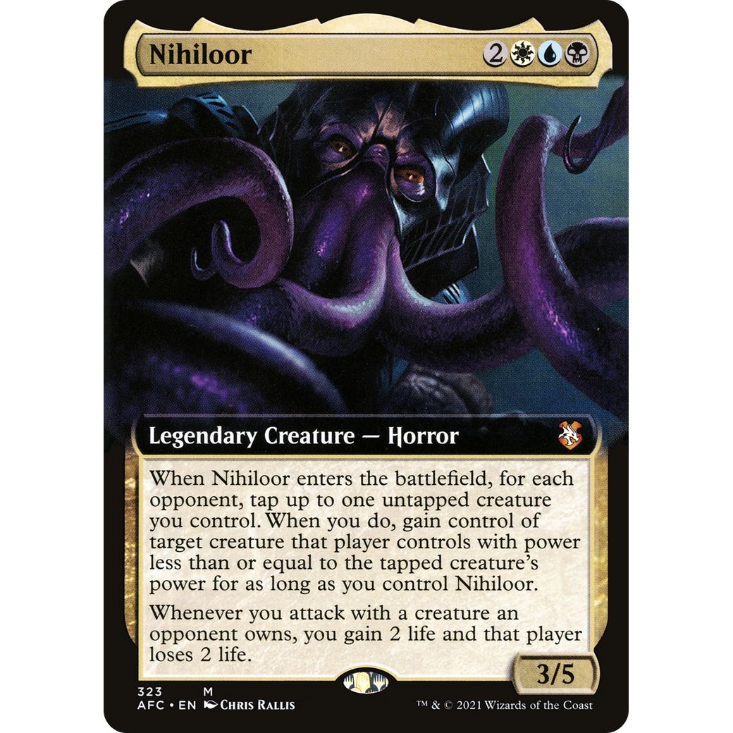 Nihiloor (AFC-323) - Forgotten Realms Commander: (Extended Art)