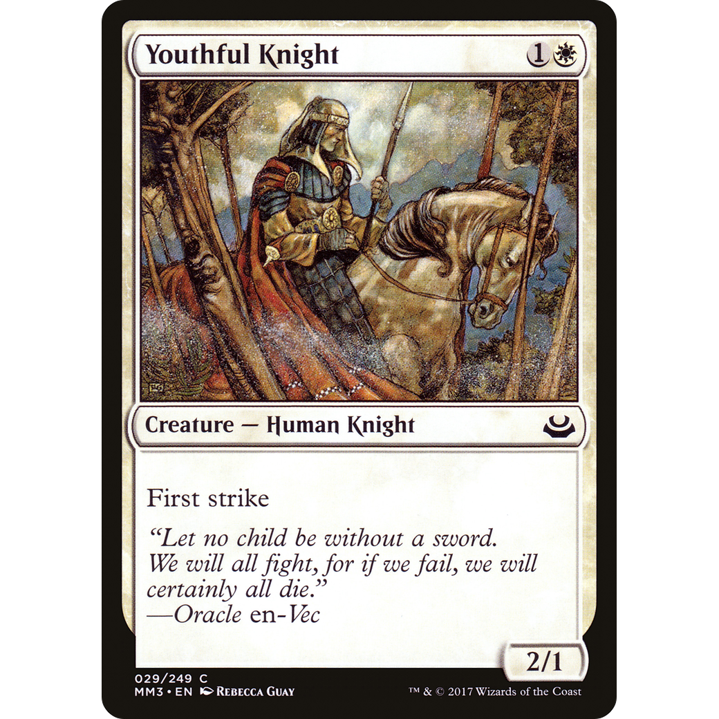 Youthful Knight (MM3-029) - Modern Masters 2017 Foil