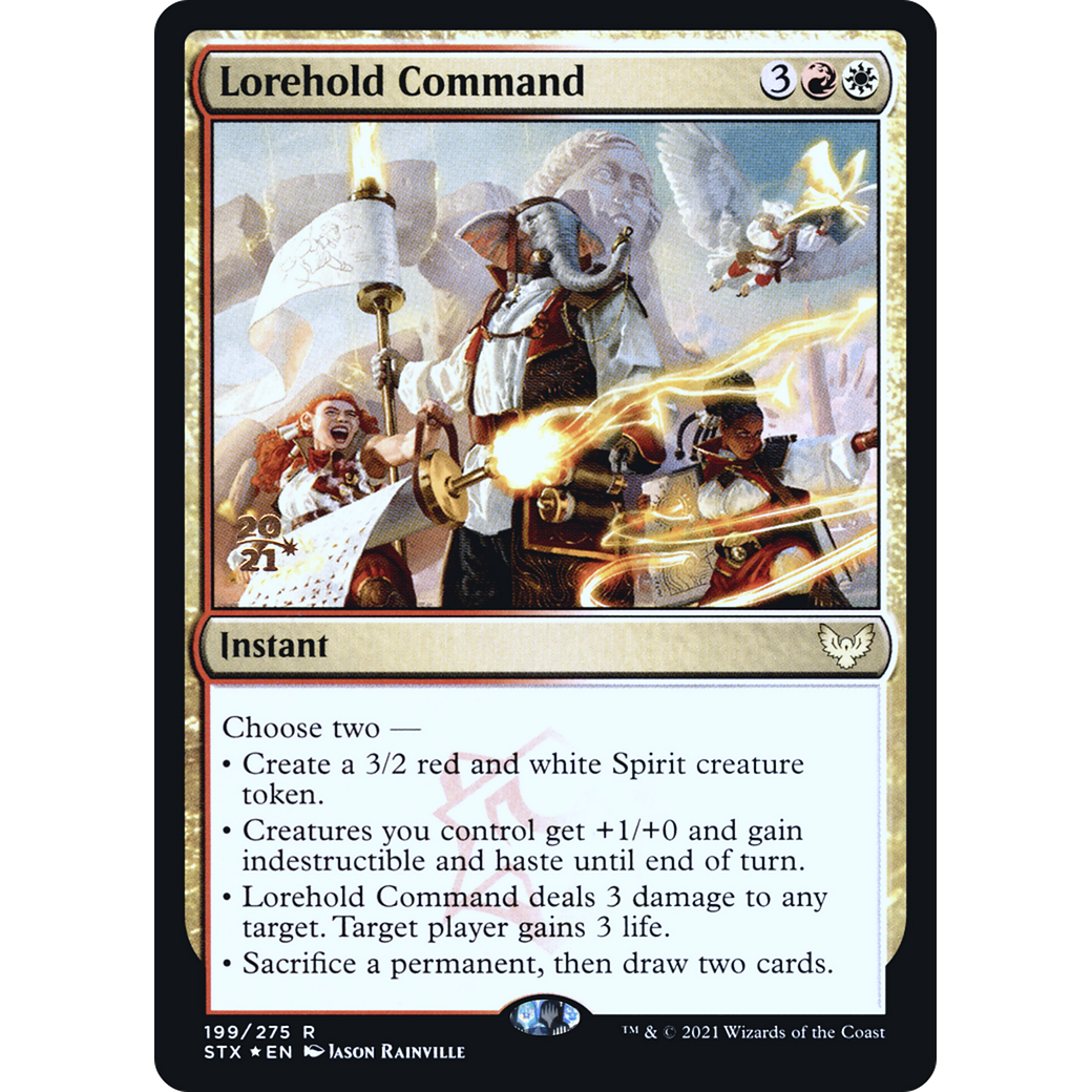 Lorehold Command (PRE-199) - Strixhaven: School of Mages Promos Foil