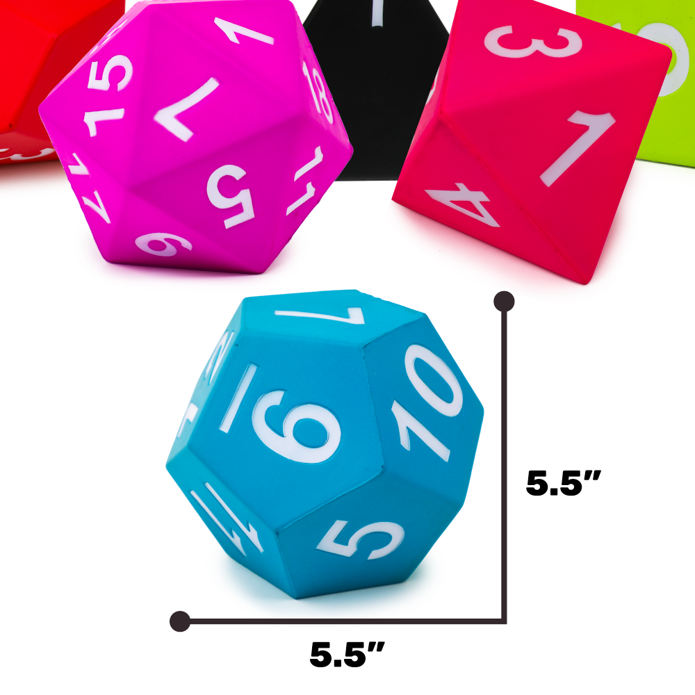 Jumbo Foam Dice Combo Set
