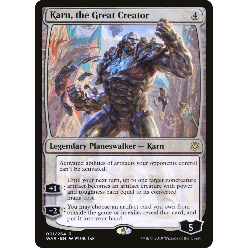 Karn, the Great Creator (PPTHB-001) - War of the Spark Promos Foil
