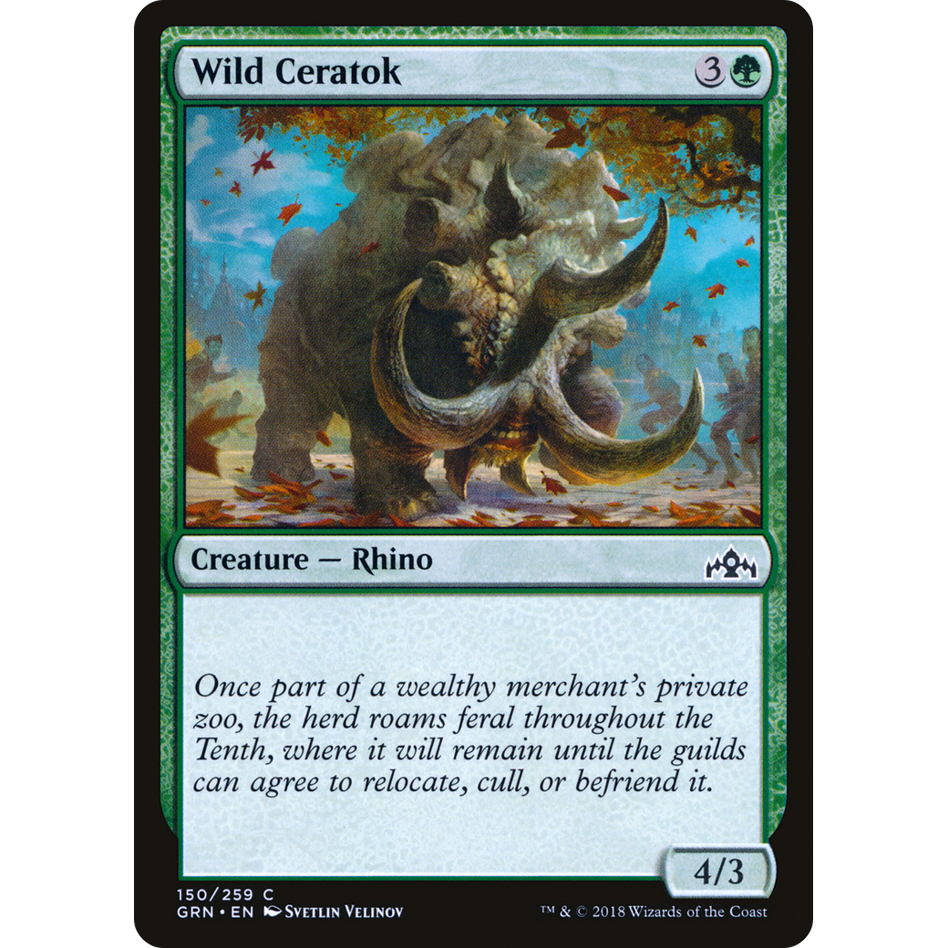 Wild Ceratok (GRN-150) - Guilds of Ravnica