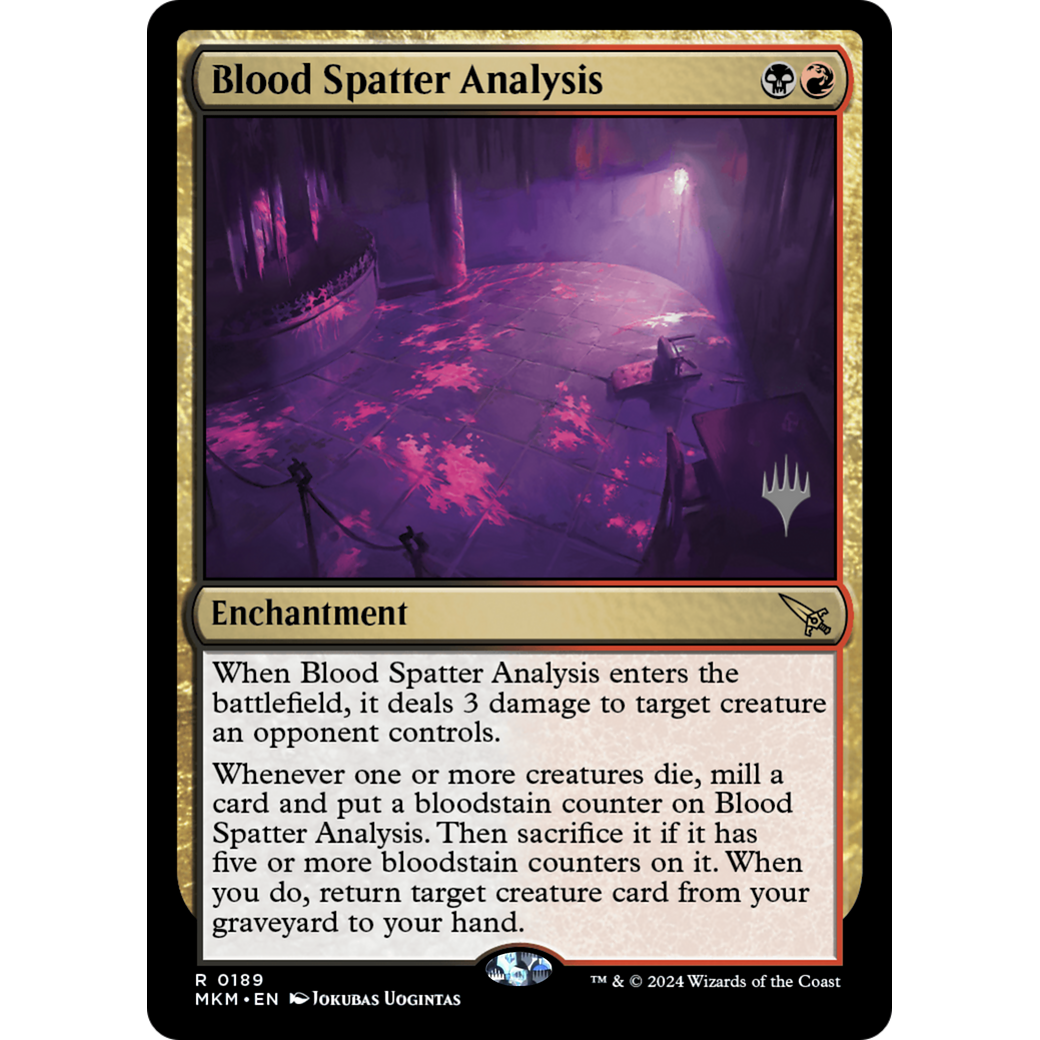 Blood Spatter Analysis (PPMKM-189P) - Murders at Karlov Manor Promos Foil