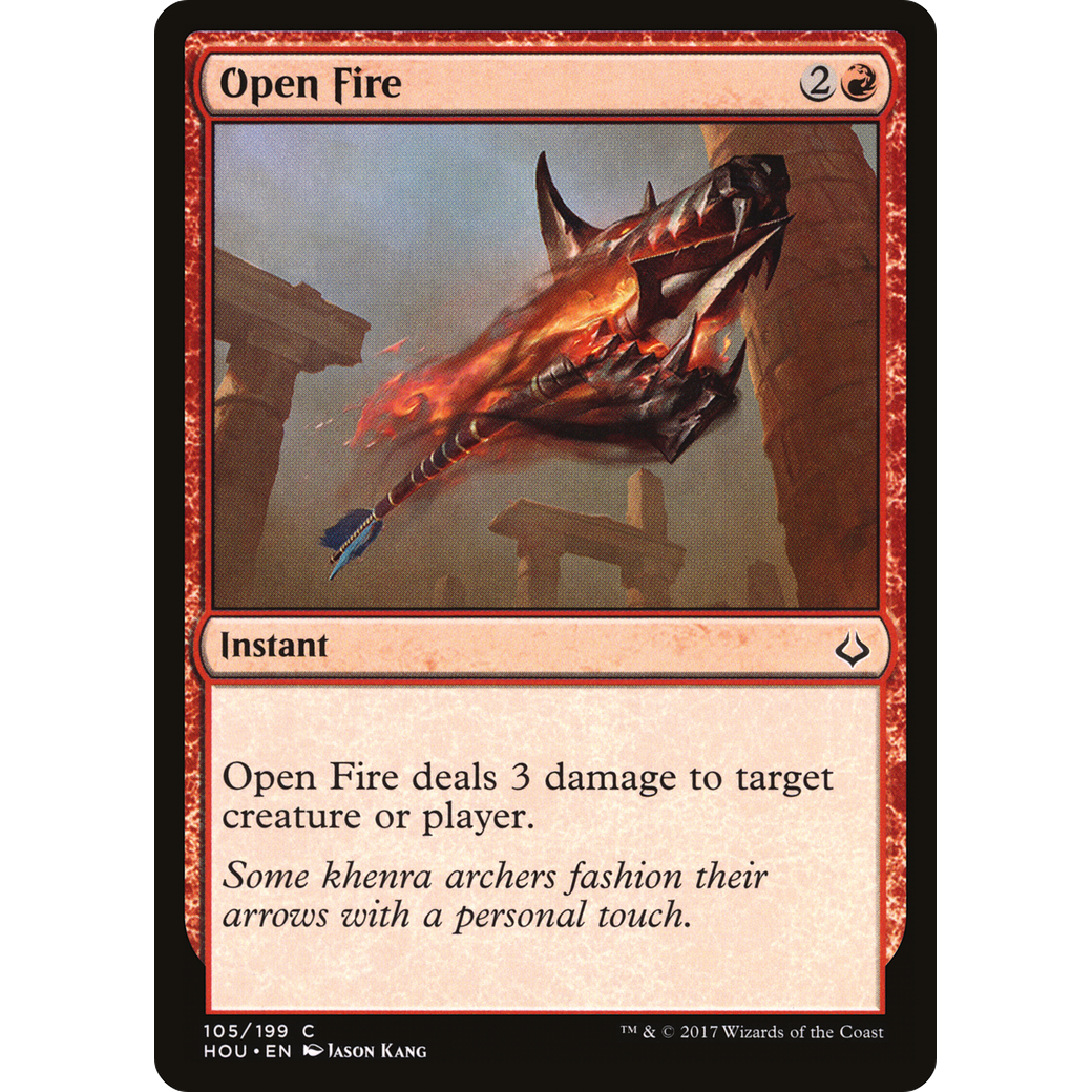 Open Fire (HOU-105) - Hour of Devastation Foil