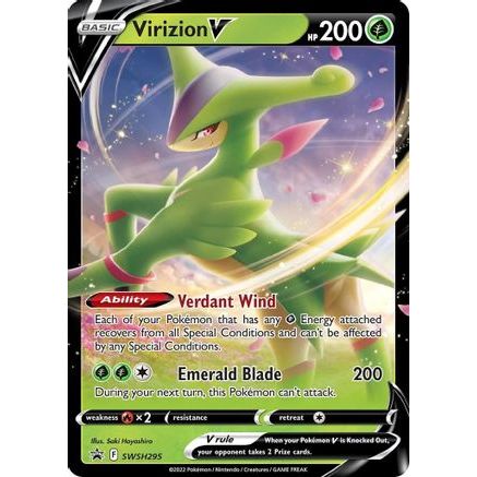 Virizion V - SWSH295 SWSH295/307 - SWSH Sword & Shield Promo Cards Holofoil