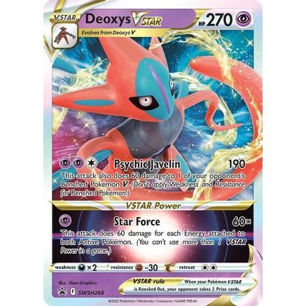 Deoxys VSTAR - SWSH268 SWSH268/307 - SWSH Sword & Shield Promo Cards Holofoil