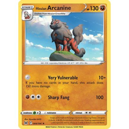 Hisuian Arcanine - 084/196 84 - Deck Exclusives