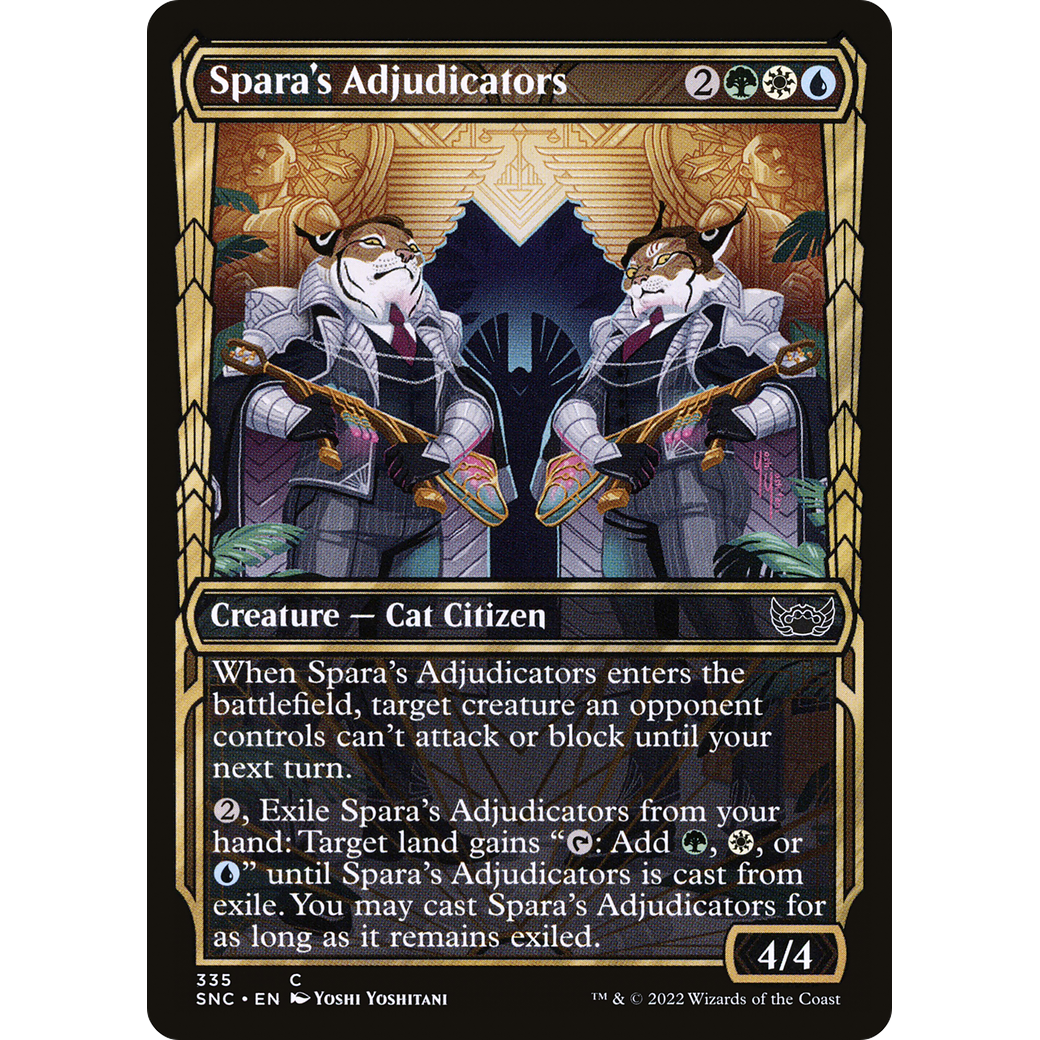 Spara's Adjudicators (Showcase) (SNC-335) - Streets of New Capenna: (Showcase) Foil