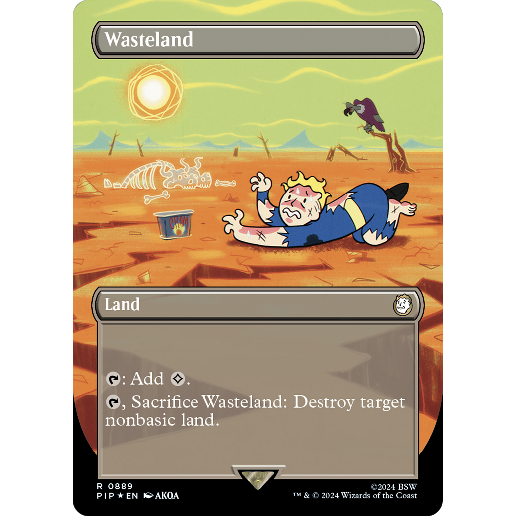 Wasteland (PIP-889) - Fallout (Borderless) Foil