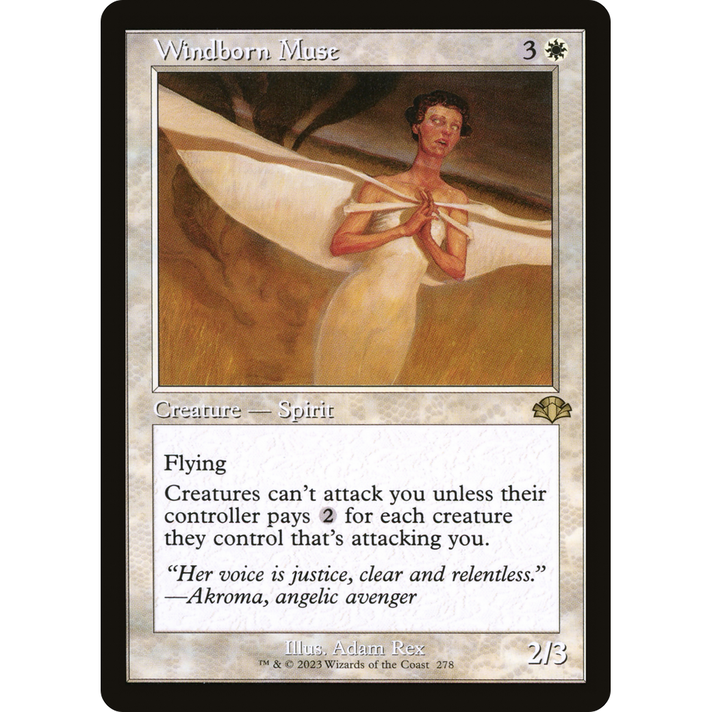 Windborn Muse (Retro Frame) (DMR-278) - Dominaria Remastered Foil