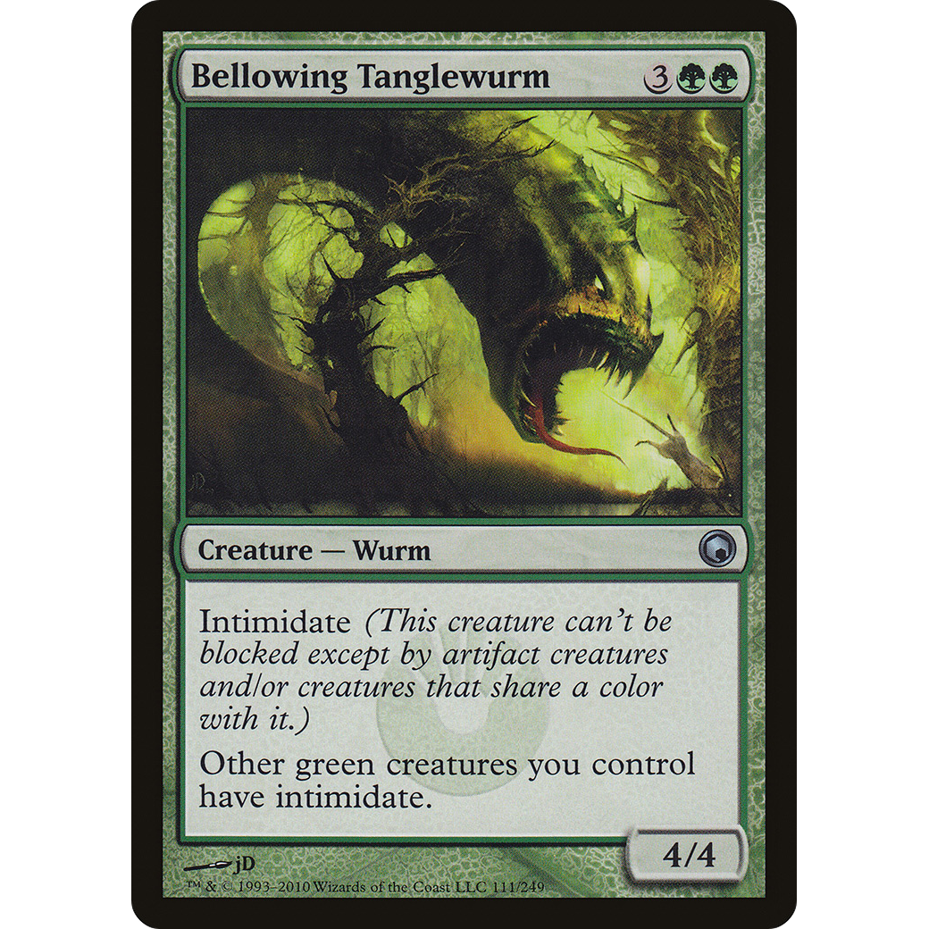 Bellowing Tanglewurm (SOM-111) - Scars of Mirrodin