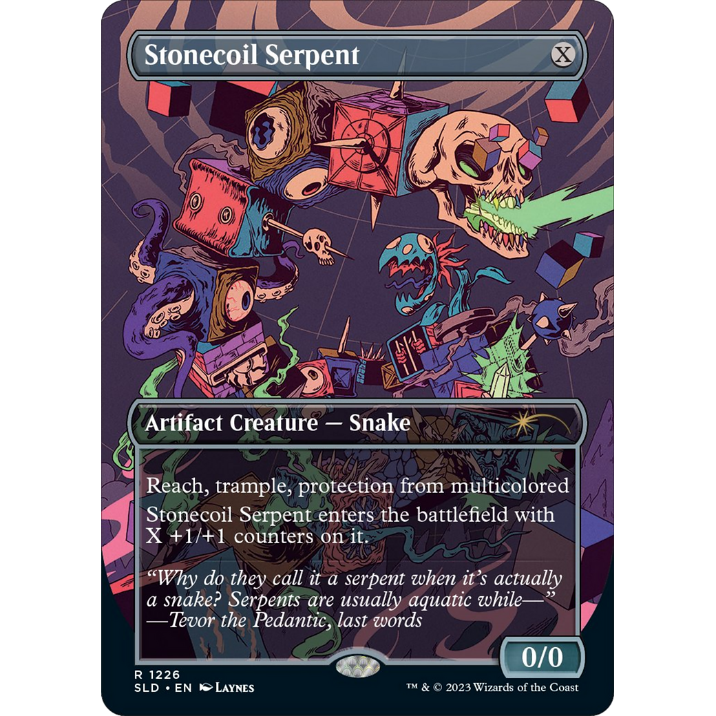 Stonecoil Serpent (SLD-1226) - Secret Lair Drop (Borderless) Foil