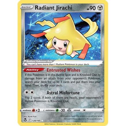 Radiant Jirachi 120/195 - SWSH12 Silver Tempest Holofoil