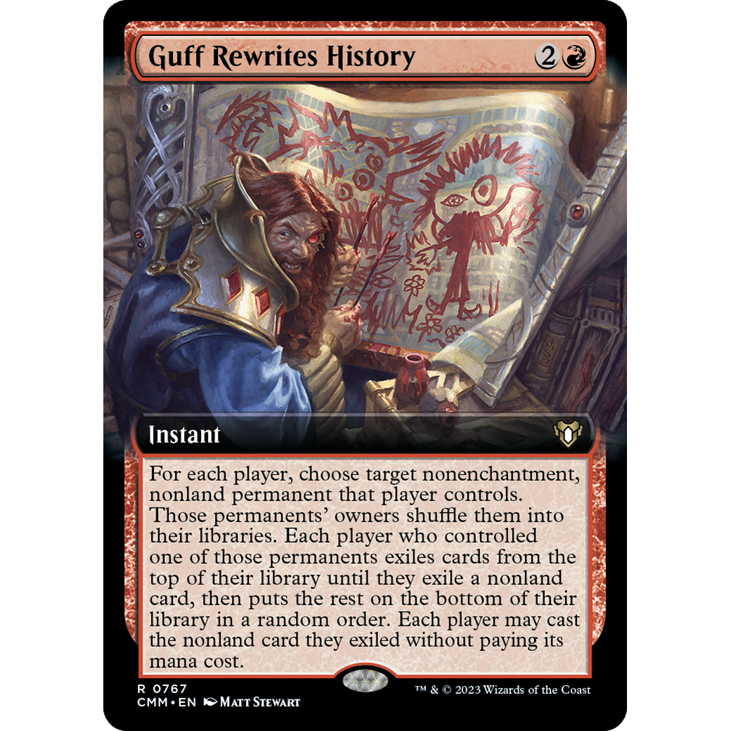 Guff Rewrites History (CMM-767) - Commander Masters: (Extended Art)