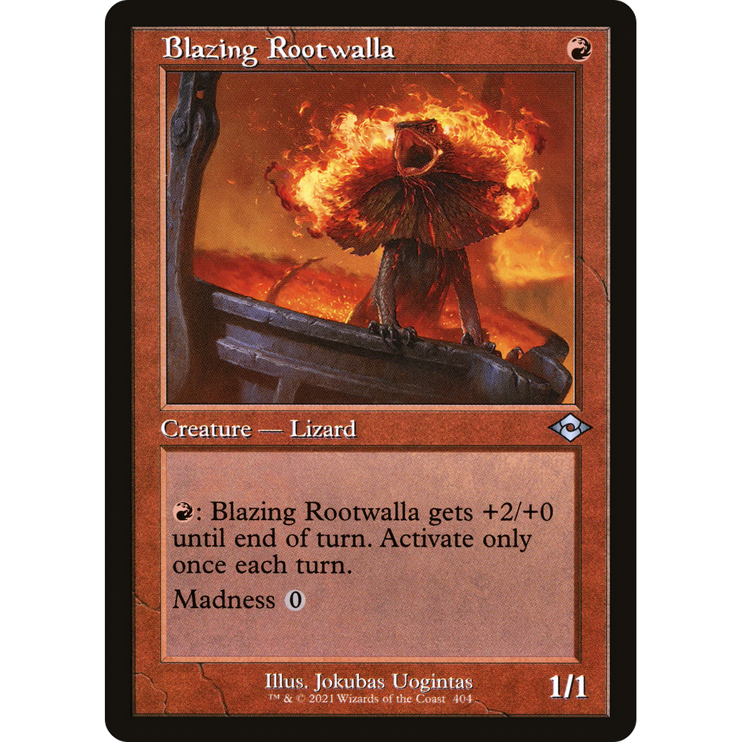 Blazing Rootwalla (Retro Frame) (MH2-404) - Modern Horizons 2 Foil
