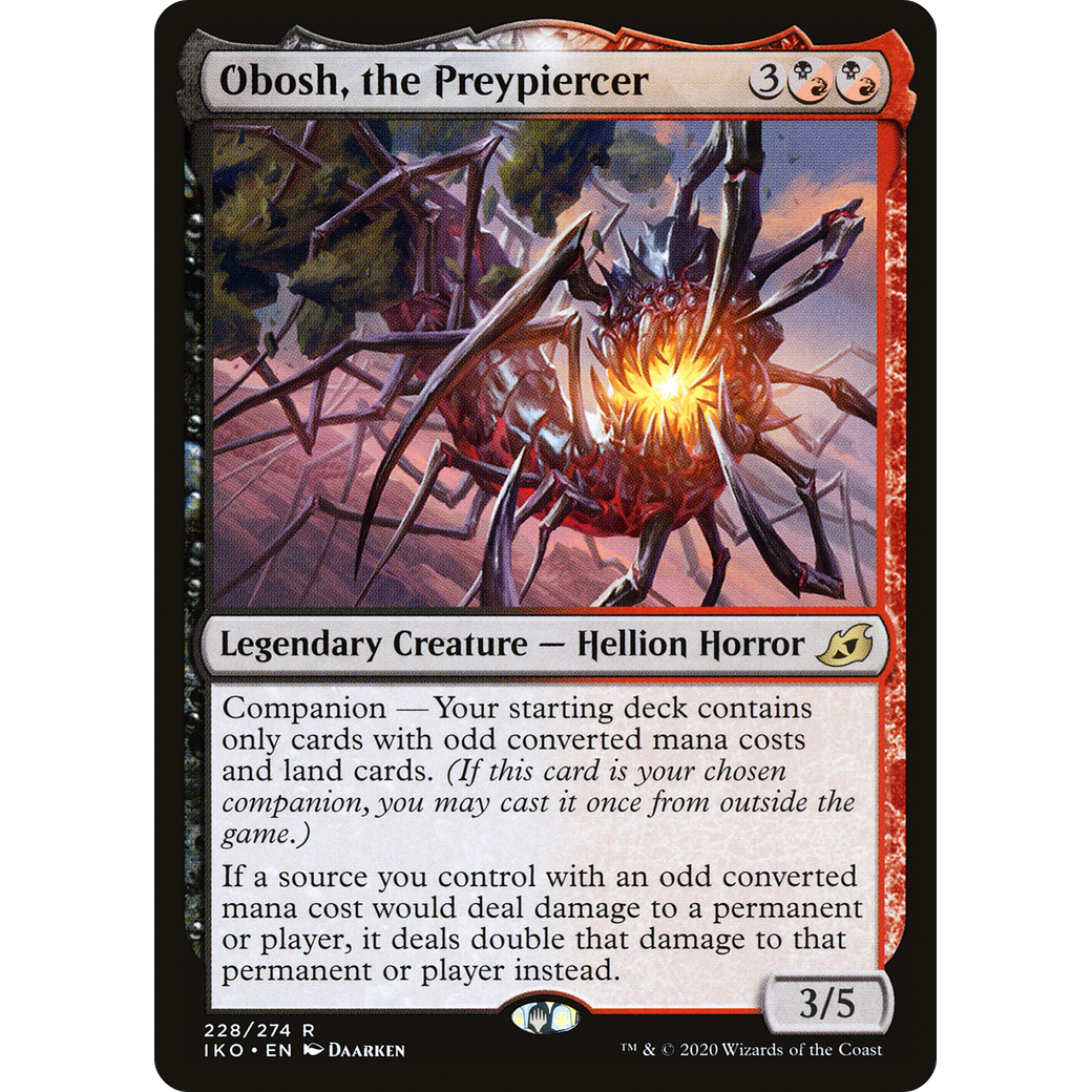 Obosh, the Preypiercer (IKO-228) - Ikoria: Lair of Behemoths: (companion)