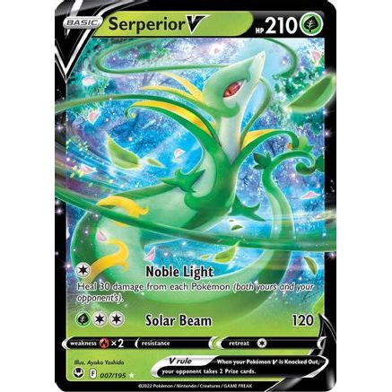 Serperior V 7/195 - SWSH12 Silver Tempest Holofoil