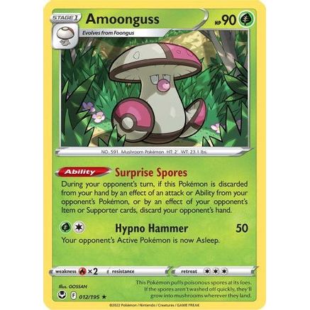 Amoonguss 12/195 - SWSH12 Silver Tempest Reverse Holofoil