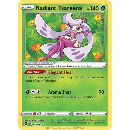 Radiant Tsareena 16/195 - SWSH12 Silver Tempest Holofoil