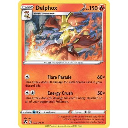 Delphox 27/195 - SWSH12 Silver Tempest