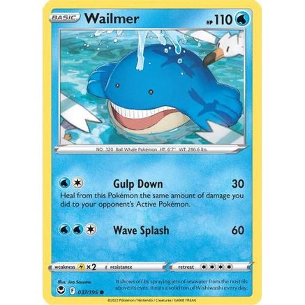 Wailmer 37/195 - SWSH12 Silver Tempest Reverse Holofoil