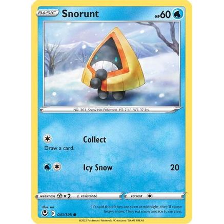 Snorunt 41/195 - SWSH12 Silver Tempest Reverse Holofoil
