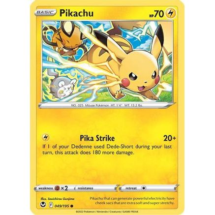 Pikachu 49/195 - SWSH12 Silver Tempest