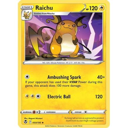 Raichu 50/195 - SWSH12 Silver Tempest
